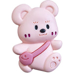3Pcs Cute Bear Car Air Freshener Vent Clips, Aromatherapy Car Decor for Girls (Pink)
