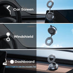 2026 Upgraded Vacuum Magnetic Car Phone Holder 360° Reinforced 96LBS Ultra Suction Cup Phone Mount for MagSafe Cell Phone Holders for Your Car/Gym/Mirror Mount for iPhone & Android