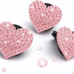6 pcs Pink Heart Car Air Vent Clips Coquette Cute Girly Car Decor Accessories Interior Aesthetic Decorations Charm Stuff for Women Girl
