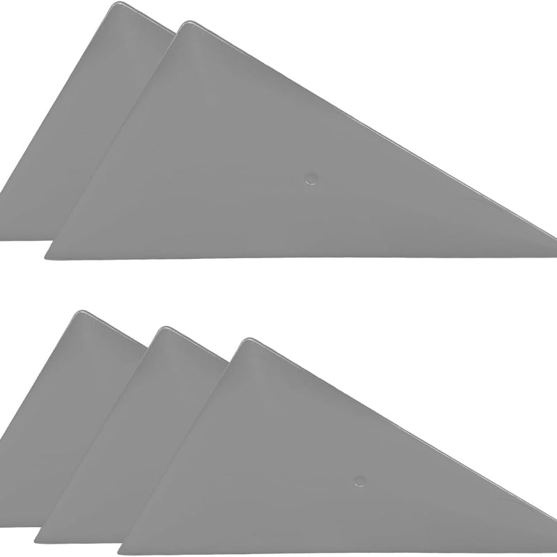 5 PCS Window Tint Squeegee, Automotive Triangle Squeegee Plastic Window Tint Tools, Flexible Corner Scraper for Car Wrapping Window Tinting, Universal Car Accessories (Gray)
