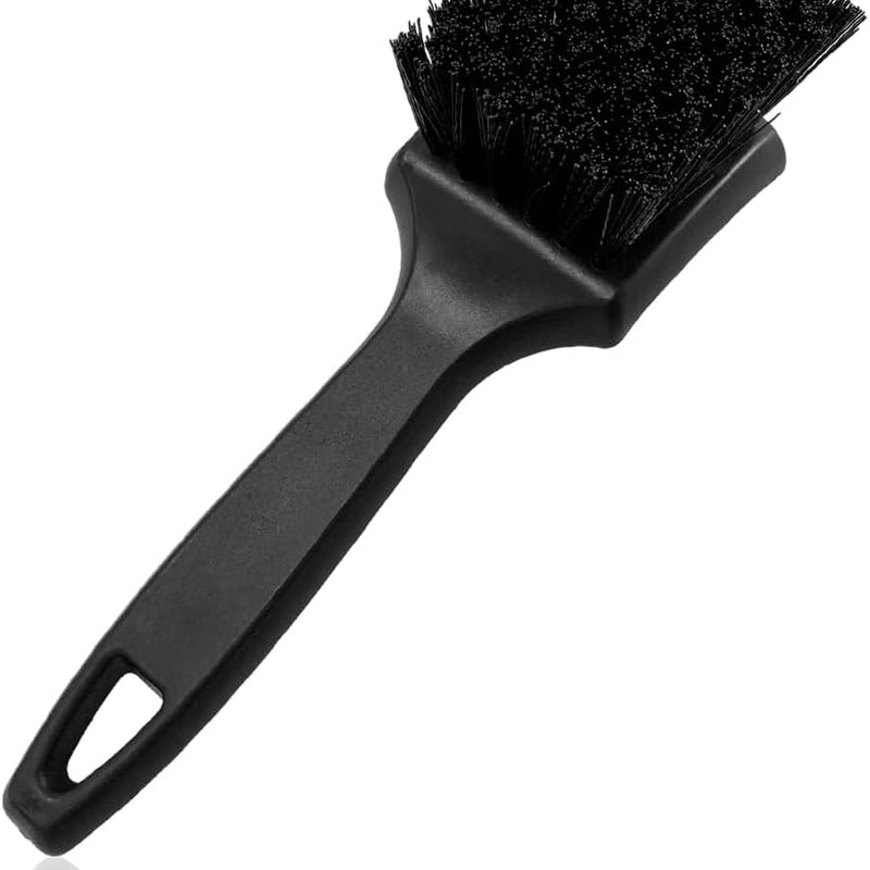 Car Carpet Cleaning Brush, Wheel Hub Scrub Brush Floor Mat Cleaning Brush with Stiff Bristle, Tire Carpet Srubber Upholstery Detailing Brush for Car Interior Home Cleaning (Black)