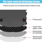 8PCS Car Door Handle Scratch Protectors, Carbon Fiber Car Door Handle Bowl Sticker, Universal Auto Doors Handles Paint Guard Cover, Doors Handles Cup Protective Film for Cars (Black)