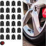 25PCS Tire Valve Stem Caps, Airtight Seal Stem Covers with O Rubber Ring, Car Tire Valve Dustproof Caps, Plastic Valve Stem Caps, Universal Accessories for Car SUV Bicycle Truck
