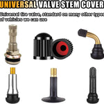 25PCS Tire Valve Stem Caps, Airtight Seal Stem Covers with O Rubber Ring, Car Tire Valve Dustproof Caps, Plastic Valve Stem Caps, Universal Accessories for Car SUV Bicycle Truck