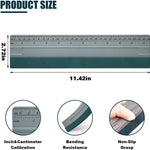 12 Inch Vinyl Wrap Squeegee, Window Tint Squeegee Installation Tool with Ruler 15CM & Suede Felt Edge, Car Vinyl Wrap Scraper Tool for Sign-Making Graphic Wallpaper Film Smoothing (12 Inch)
