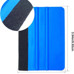 2 Pieces Wallpaper Smoothing Tool, Vehicle Vinyl Felt Squeegee Window Tint Film Tool for Peel and Stick Wallpaper (blue)