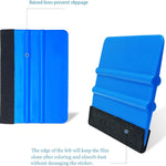 2 Pieces Wallpaper Smoothing Tool, Vehicle Vinyl Felt Squeegee Window Tint Film Tool for Peel and Stick Wallpaper (blue)