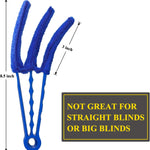 Window Blind Cleaner Duster Brush with 5 Microfiber Sleeves - Blind Cleaner Tools for Window Shutters Blind Air Conditioner Jalousie Dust