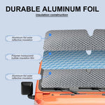 Windshield Sun Shade for Jeep,Windshield Sunshade for Wrangler TJ JK JL1997-2024,Sun Shade Windshield Cover for Jeep,UV Ray & Heat Block Windshield Shades