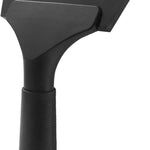 Small Squeegee 5 inch Rubber Window Tint Windshield Scraper, Non-Slip Handle Glass Cleaner for Car Glass Mirror Shower Door/Bathroom Cleaning(Pure Black, 1 Pack)