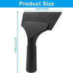 Small Squeegee 5 inch Rubber Window Tint Windshield Scraper, Non-Slip Handle Glass Cleaner for Car Glass Mirror Shower Door/Bathroom Cleaning(Pure Black, 1 Pack)