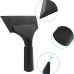 Small Squeegee 5 inch Rubber Window Tint Windshield Scraper, Non-Slip Handle Glass Cleaner for Car Glass Mirror Shower Door/Bathroom Cleaning(Pure Black, 1 Pack)