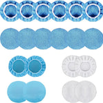 20PCS Car Polisher Pad Bonnets, 7 to 8 Inch Car Orbital Buffer Polisher Pad Bonnet, 12*Microfiber Bonnets, 4*Non-Woven Buffing Bonnet + 2*Woollen