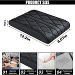 Car Center Console Cover Pad, Leather Auto Console Arm Rest Cover, Waterproof Car Armrest Seat Box Cushion Protector, Memory Foam Armrest Pillow for Most Cars