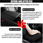 Car Center Console Cover Pad, Leather Auto Console Arm Rest Cover, Waterproof Car Armrest Seat Box Cushion Protector, Memory Foam Armrest Pillow for Most Cars