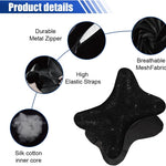2PCS Car Neck Pillow for Driving Seat, Bling Crystal Rhinestone Diamond Comfortable Headrest Cushion, Head Rest Neck Support Relax, Car Interior Accessories for Women Girly (Black)