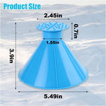 4PCS Magical Ice Scrapers for Car Windshield, Cone-Shaped Car Snow Remover with Funnel, Round Snow Scraper Car Snow Removal Shovel Tool, Frost Wipe Scraper Car Window Cleaner for Ice & Snow