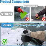 4PCS Magical Ice Scrapers for Car Windshield, Cone-Shaped Car Snow Remover with Funnel, Round Snow Scraper Car Snow Removal Shovel Tool, Frost Wipe Scraper Car Window Cleaner for Ice & Snow