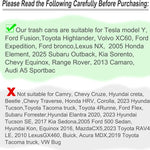 Car Trash Can with Lid, Mini Auto Dustbin Garbage Organizer with 30 Pcs Plastic Trash Bag, Automotive Garbage Container Bin for Vehicle, Home, Office