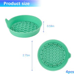 Car Silicone Anti-Slip Mats - Interior Accessories - Green - Pack of 4
