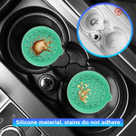 Car Silicone Anti-Slip Mats - Interior Accessories - Green - Pack of 4