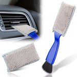 2-in-1 Interior Cleaner Brush for Car Ventilation & Dashboard - Microfiber Dust Cleaning Tool