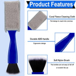 2-in-1 Interior Cleaner Brush for Car Ventilation & Dashboard - Microfiber Dust Cleaning Tool