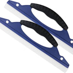 Blue Ice Scrapers 2 Pack - Windshield Ice Scraper for Car Windows - Snow and Ice Removal Tool