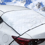 4 Pcs Car Windshield Sun Shade Set - UV Block Heat Reflect Front & Rear Sun Protection with Magnetic Edges and Side Mirror Covers, Universal Fit for Cars, Trucks, Suvs - Fits Most Vehicles