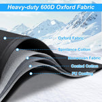 Windshield Cover for Ice and Snow Heavy Duty 600d Oxford Fabric Windshield Protector for Cars Suvs Trucks Secure Fit Waterproof Frost Cover for Winter Car Accessories, Black, 69"x42"