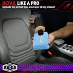Microfiber Applicator Pad-8Pack, Car Wash Sponge, Premium Microfiber Sponge and Cleaning Pads, Perfect for Effortless Wax, Sealant, and Conditioner Application, Car Deng Supplies, Blue