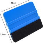 Durable Black Felt Edge Vinyl Squeegee Tool 4-Inch, Car Vinyl Film Wrapping Decal Window Tint Work, Professional Scratch Free Squeegee (Pack of 3)