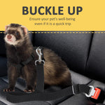 Dog Seat Belt for Car, Adjustable Nylon Pet Seatbelt, Supports All Cars, Dog Car Leash Seat Belt, Seatbelt for Dogs, Cats & Ferrets Travel Harness