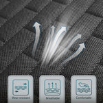 Black Back Seat Cover, Rear Car Seat Cover for Cars Truck SUV,Seat Covers with Storage Pocket,Bottom Auto Seat Cushion Pad Mat for Most Vehicles-Black,1 Pcs