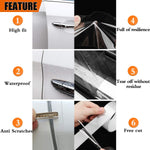 Anti-Scratch Anti-Collision Adhesive Strip Car Door Edge Guard Protector Strip Car Door Scuff Plate Protectors Transparent Invisible Tape for Rear Bumper/Door(33Ft x 2In)