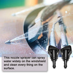 Front Windshield Washer Nozzles Wiper Spray Kit- For: Dodge, Ram, Jeep - Replaces OEM #: 4805742AB, 5116079AA