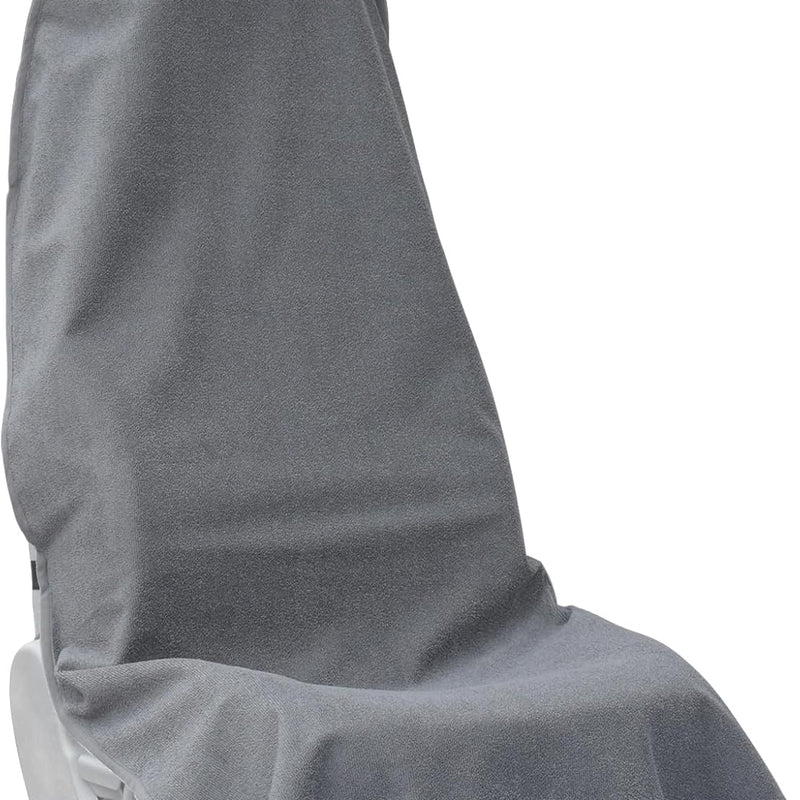 Car Seat Covers Universal Car Protective Front Seat Covers Washable Non-Slip Seat Protectors for Gym Workouts,Waterproof and Sweatproof Towel Seat Covers for Cars,Trucks, Jeeps (Grey)