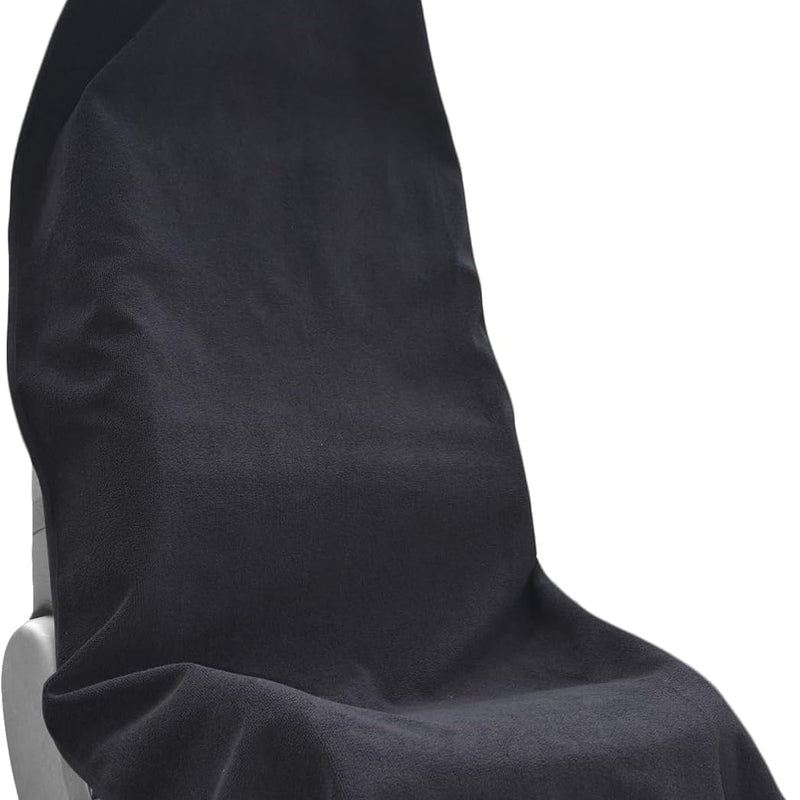 Car Seat Covers Universal Car Protective Front Seat Covers Washable Non-Slip Seat Protectors for Gym Workouts,Waterproof and Sweatproof Towel Seat Covers for Cars,Trucks, Jeeps (Black)