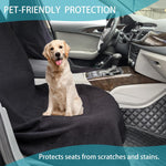 Car Seat Covers Universal Car Protective Front Seat Covers Washable Non-Slip Seat Protectors for Gym Workouts,Waterproof and Sweatproof Towel Seat Covers for Cars,Trucks, Jeeps (Black)