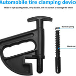2PCS Car Tire Changer, Nylon Vehicle Tire Bead Clamp Drop Center Tool, Heavy Duty Automotive Rim Pry Tire Changer Wheel Changing Helper Accessories, Universal for Most Cars