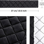 4 Pack Seat Belt Cover Extra Long Seat Belt Pads for Car Soft Comfort Shoulder Strap Covers Harness Pads Helps Protect Your Neck and Shoulder(10.6 Inch,Black)
