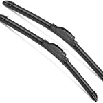 2Pcs Windshield Wipers-22" + 22" Premium All-Seasons Auto Windshield Wiper Blades for My Car (Set of 2)-J-Hook