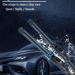 2Pcs Windshield Wipers-22" + 22" Premium All-Seasons Auto Windshield Wiper Blades for My Car (Set of 2)-J-Hook