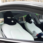 Car Headrest Cover, Funny Face Mask Auto Front Seat Head Rest Protector, Universal Ski Mask Wrap Protection,Spoof Face Car Decoration Interior Accessories for Most Cars,Trucks,SUV Models