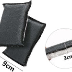 6 PCS Car Interior Cleaning Sponge, Microfiber Scrubbing Pads for Plastic Leather Upholstery, Auto Detailing Scrub Pads, Reusable Multi Surface Sponges