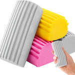 4-Pack Clean Sponge Brush, Cleaning Products,  Damp Magic Duster for Car Window Cleaning, Blinds, Glass, Baseboards, Vents, Railings, Mirrors, Window Track Grooves(Mult)