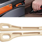 2PCS Nodrop Seat Guard,Car Seat Side Gap Filler, Place Your Phone, Cards, Wallet, Side Gap Fillers for All Cars Place Your Phone, Cards, Wallet (Beige B)