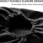 2PC Car Front Seat Armrest Covers,Universal Size Seat Arm Rest Cover,Flat Cloth Fabric Armrest Cover,Car Interior Accessories(1Pair) (Black)