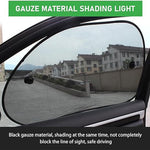 2 PCS Car Front Side Window Sunshade, 25.5" x 14.9" Perfect Arc Fit Mesh Sun Protection Cover,Suitable for Most Family Cars and SUVs (Black)