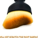 Car Interior Detailing Brush, Ultra Soft Non-Scratch Dust Brush, Car Interior Cleaning Tool for Cleaning Panels, Air Vent, Leather (Yellow)